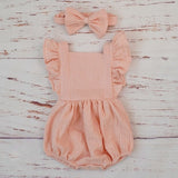 Linen Baby Summer Romper - Cozy Nursery