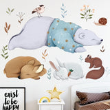 Sleeping Animals Wall Stickers