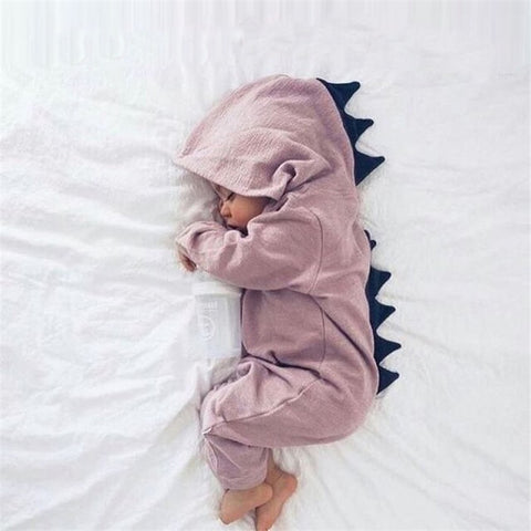 Hooded Dinosaur Romper - Cozy Nursery