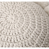 Knitted Sunflower Pompoms Pillow