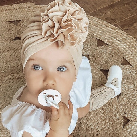 Kyte Baby Ribbed Headwrap In Blush Blush / 1-4t - Foto 6