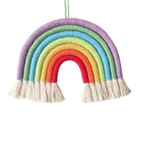 Hand-Woven Rainbow Wall Decor - Cozy Nursery
