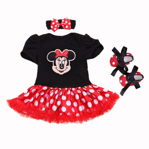 Minnie Mouse Tutu Skirt Romper - Cozy Nursery