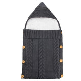 Button Knit Stroller Bag
