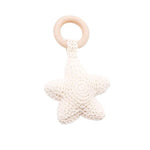 Baby Star Crochet Wooden Teether - Cozy Nursery