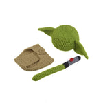 Knitted Yoda Newborn Costume