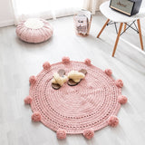 Pompom Hand Knitted Carpet