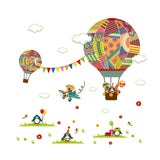 Heißluftballon-Wandaufkleber 