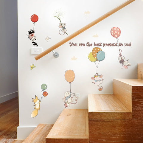 Floating Balloon Wall Stickers