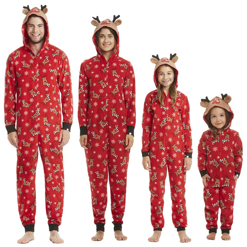 Familien-passender Hirsch-Weihnachtspyjama 