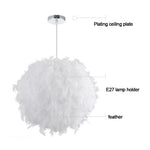 Feather Ceiling Hanging Lamp