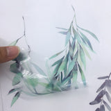 Wandaufkleber mit grünen Pflanzen