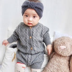 Baby Knit Cardigan + Shorts Suit