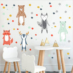 Nordic Forest Animals Wall Stickers