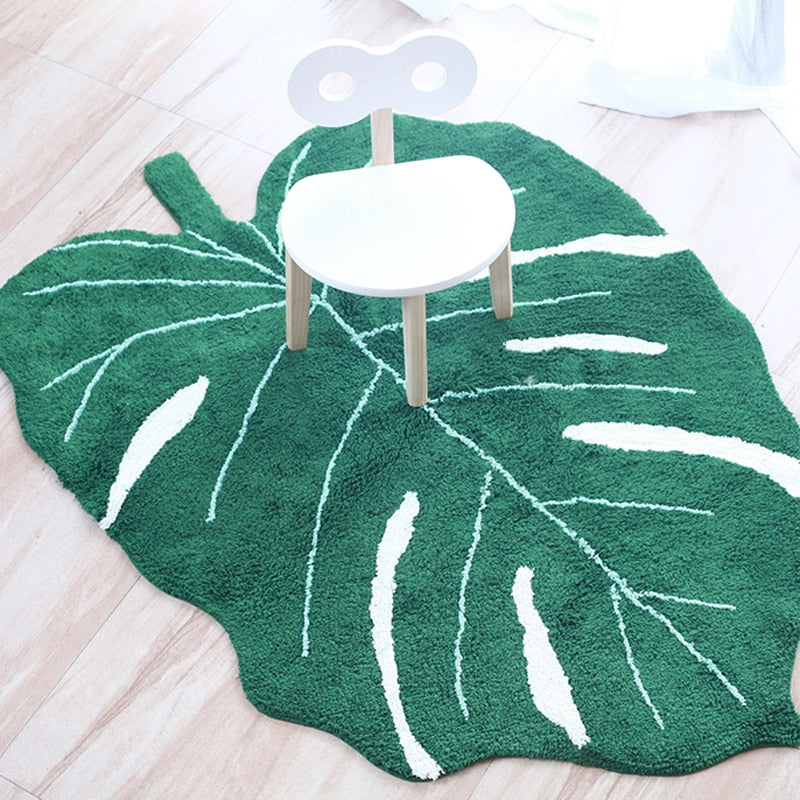Jungle Leaf Rug – Cozy Nursery