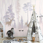 Dreamy Woodland Forest Elk Wallpaper