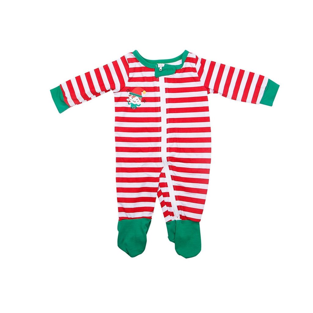 Matching Candy Cane Pajama Set – Cozy Nursery