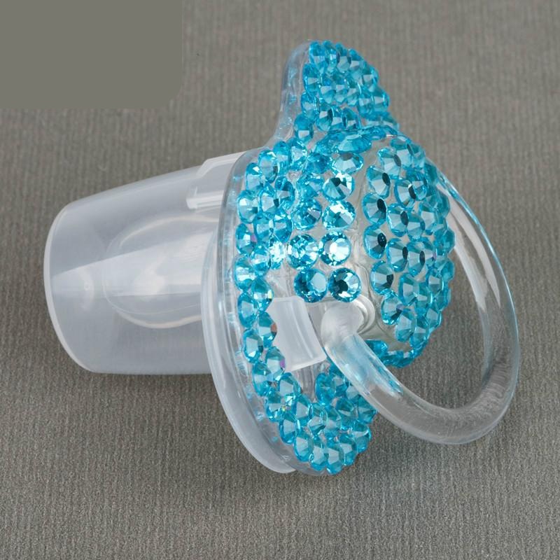 Luxurious Baby Pacifier with Rhinestones, Soothe Your Baby, Ergonomic  Design, Portable and Durable, PP, Silicone and Alloy Material (Letter G)