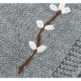Knitted Flower Bonnet