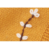 Knitted Flower Bonnet