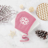 Warme Schneeflocken-Mütze für Neugeborene
