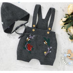 Knitted Jumpsuits with Bonnet