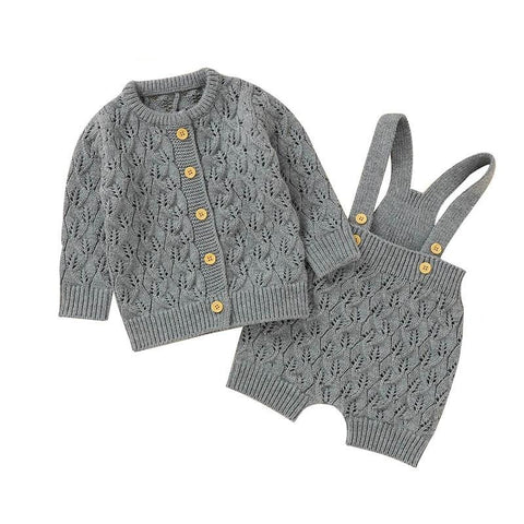 Strickpullover-Overall-Set