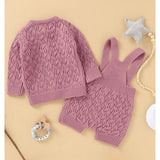 Knitted Sweater Jumpsuit Set