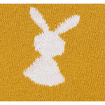 Gestrickte Decke mit Kaninchenmuster