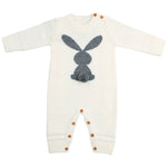 Knitted Rabbit Tail Romper