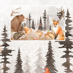 Woodland Nursery Animals Forest Wallpaper