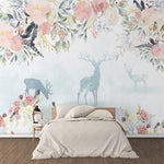 Blossoming Woodland Boho Wallpaper