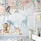 Blossoming Woodland Boho Wallpaper