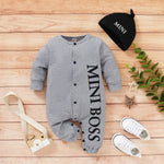 MINI BOSS Baby Rompers with Hat