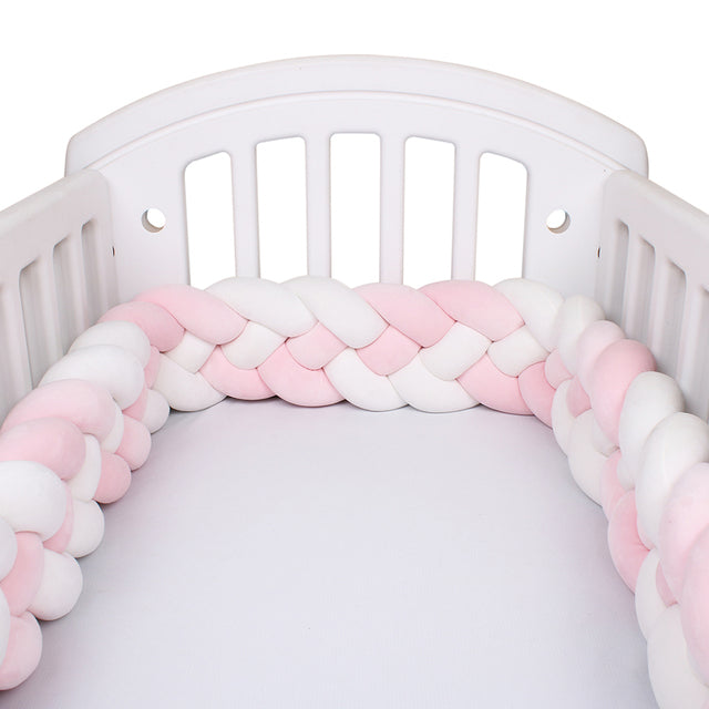 Baby Cot Bumper - Knotted Braided Cot Bumper - Cot Bed - Crib