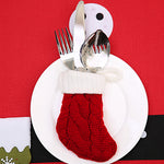 12 PCS Newest Christmas Knitting Socks Cutlery - Cozy Nursery