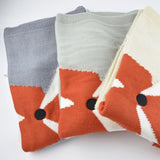 Fox Knitted Baby Blanket - Cozy Nursery