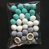Wool Felt Handmade Balls strings 2m - Cozy Nursery