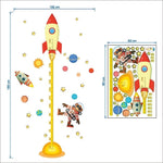 Space Rocket Growth Chart - Cozy Nursery