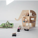Elephant Wooden Book Shelf Nursery Toy - Cozy Nursery
