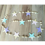 Wooden Star Beads Garland - Cozy Nursery