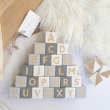 Nordic Style Wooden Alphabet Letters - Cozy Nursery