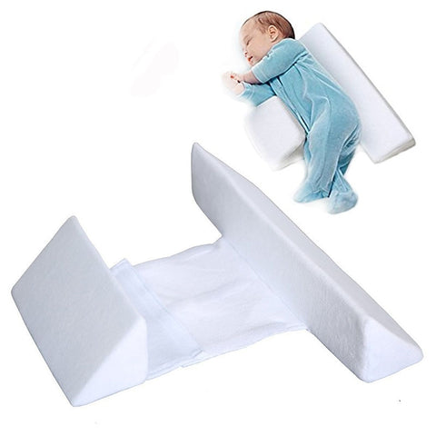 Baby Sleep Positioner Prevent Flat Head Shape Anti Roll Pillow - Cozy Nursery