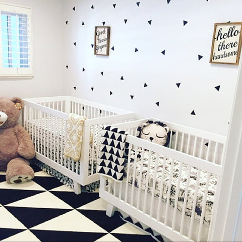 Nordic Baby Nursery Wall Decals - Cozy Nursery