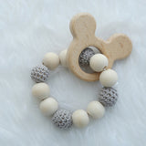 Wooden Baby Gym Wood/Silicone Bead Hanging Pendant Decoration - Cozy Nursery