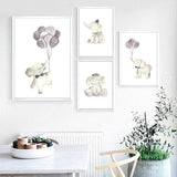 Elephant Nursery Art Print - Cozy Nursery