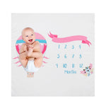 Newborn Baby Milestone Blanket - Cozy Nursery