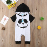 Baby Halloween Ghost Hooded Jumpsuit