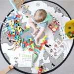 World Map Baby Play Mat - Cozy Nursery