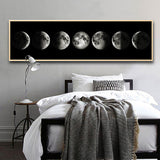 Eclipse of The Moon Canvas Poster - Cozy Nursery